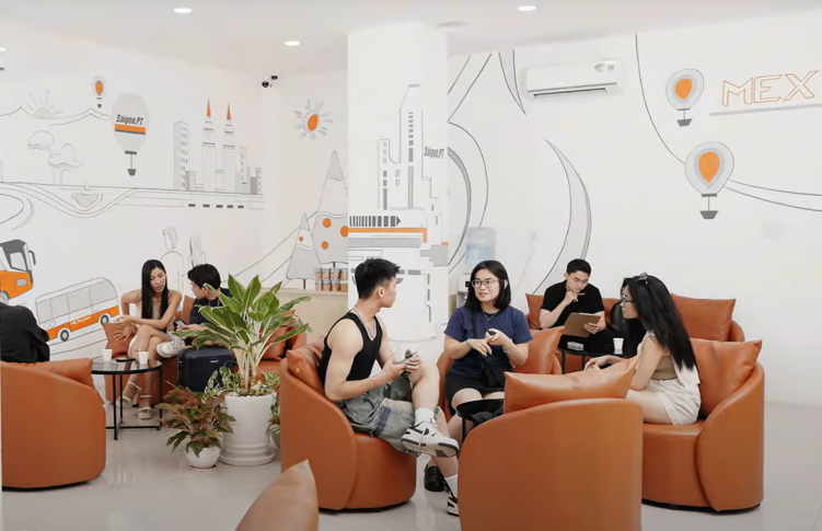 Phòng chờ tiện nghi cho hành khách MexBus tại 121 Cô Giang